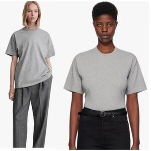 Toteme Gray Short Sleeve Tee